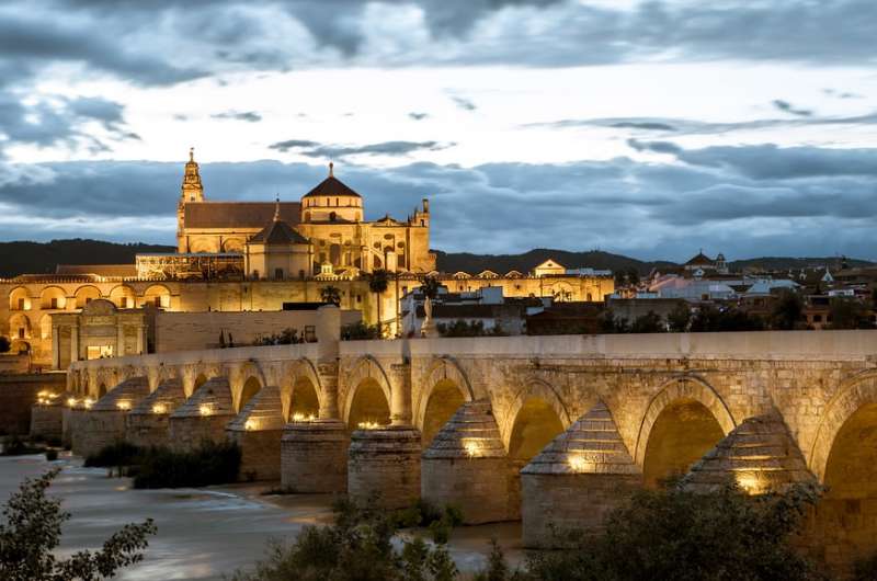 The Roman Bridge in Córdoba, Spain