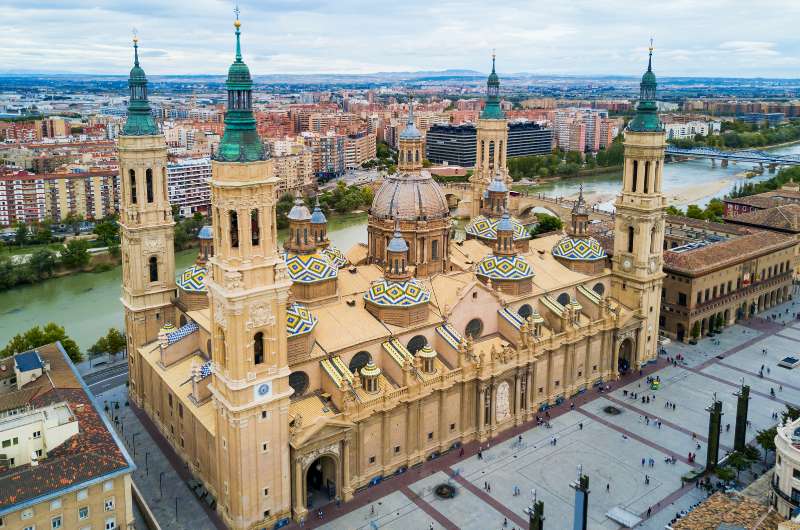 Basílica del Pilar in Zaragoza, Spain