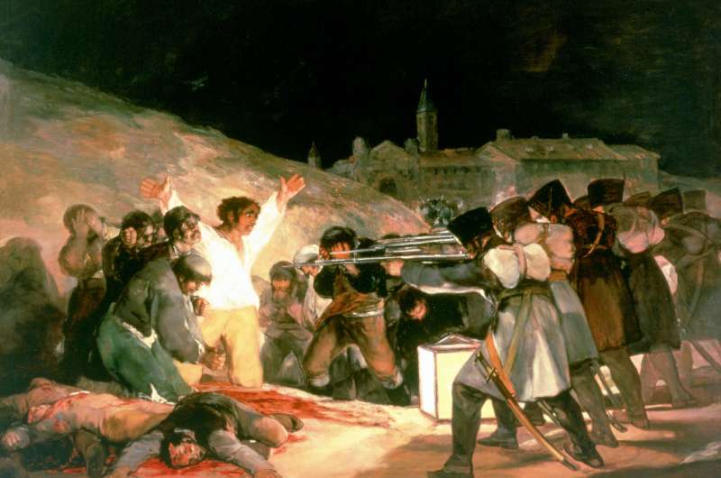 One of the pieces in Goya museum in Zaragoza, Spain