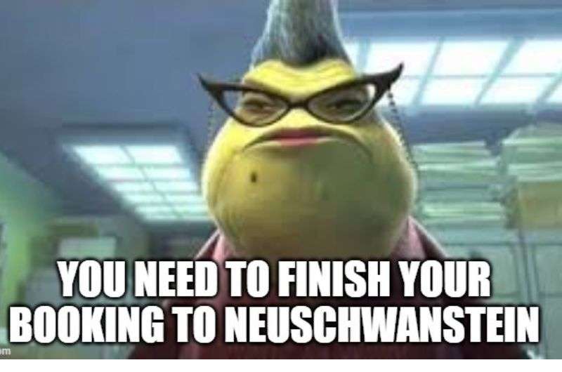 Meme about Neuschwanstein Castle