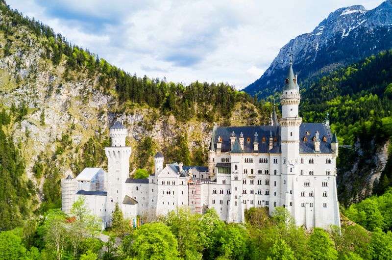 Neuschwanstein castle, another view, Germany