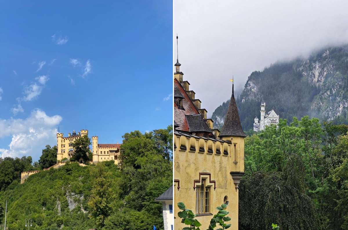 Photos of the Hohenschwangau Castle, Neuschwanstein visible in the background, photo by Next Level of Travel