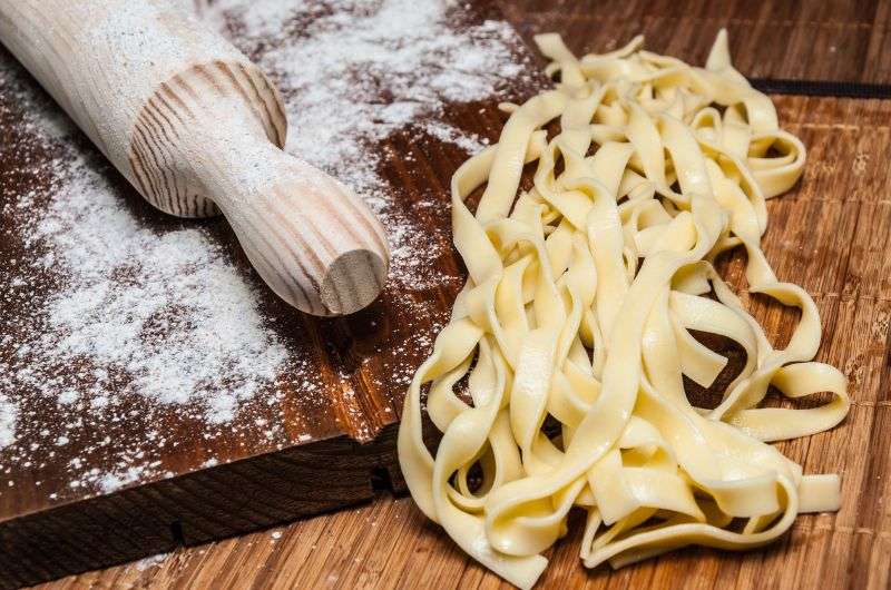 Homemade tagliatelle