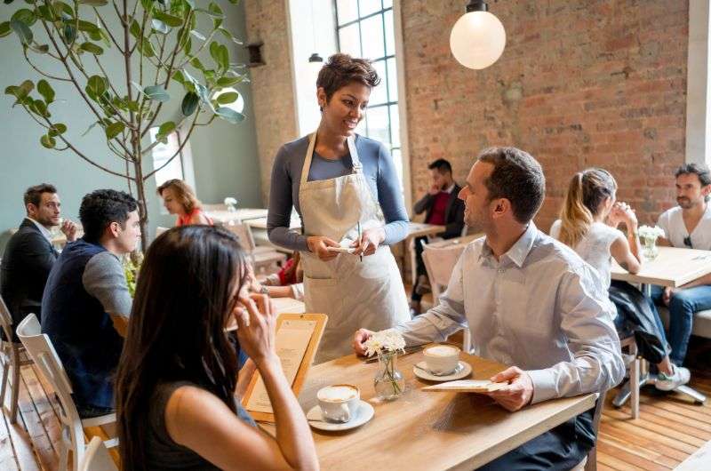 People in restaurant