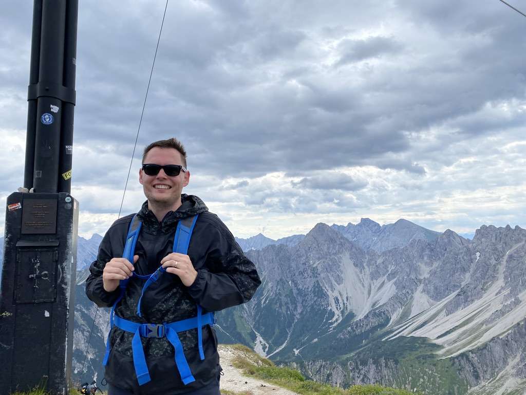 Ein Tourist in Österreich