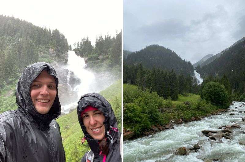 Rainy weather in Austria during summer