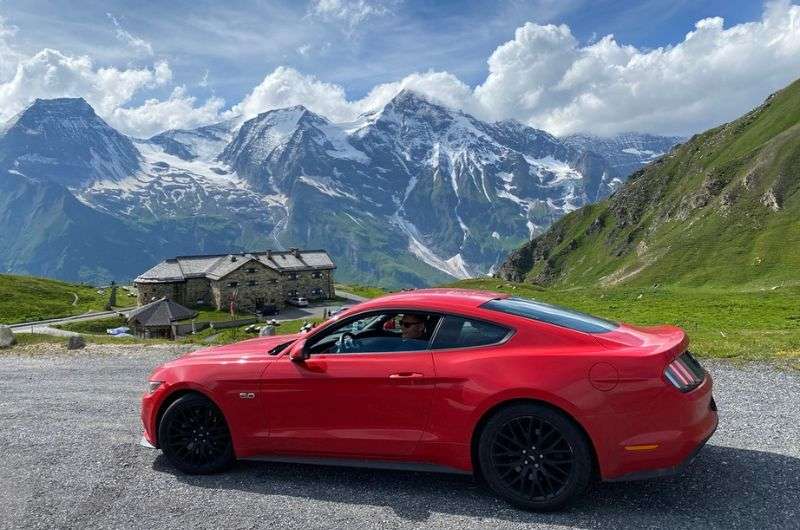 Riding in Austrian mountains