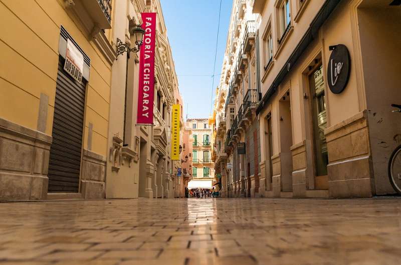 Malaga Old Town in Spain