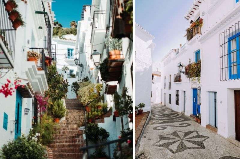 Frigiliana streets in Nerja, Spain