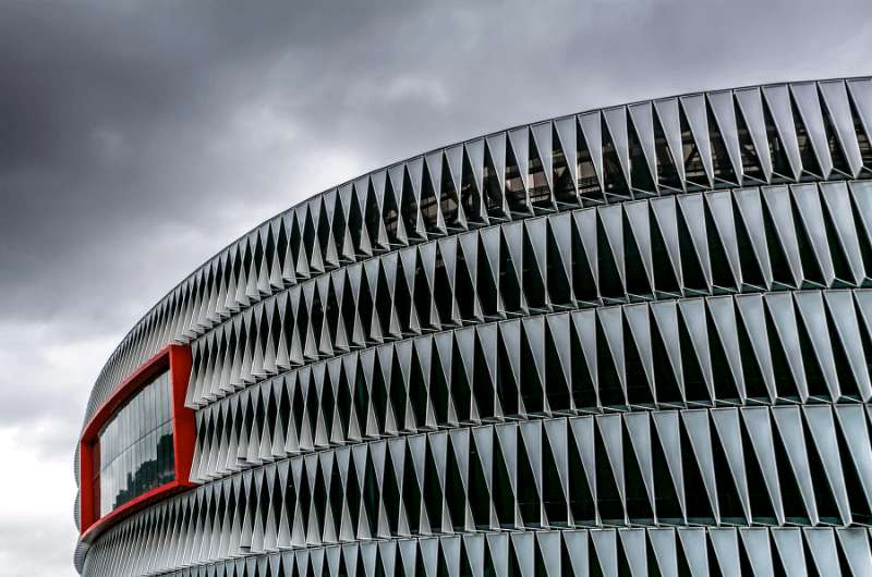 Detail of San Mames Stadium in Bilbao 