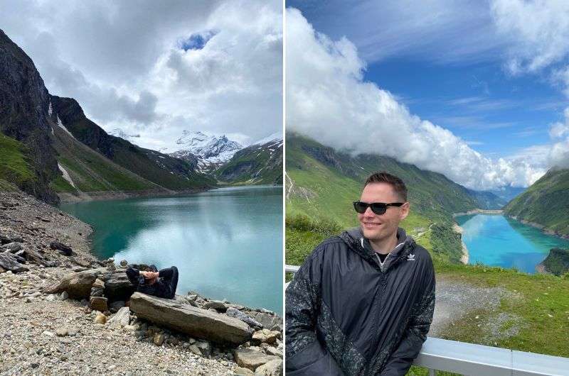 tourist visiting Kaprun Dam, day trip from Zell am See, Austria, photo by Next Level of Travel 