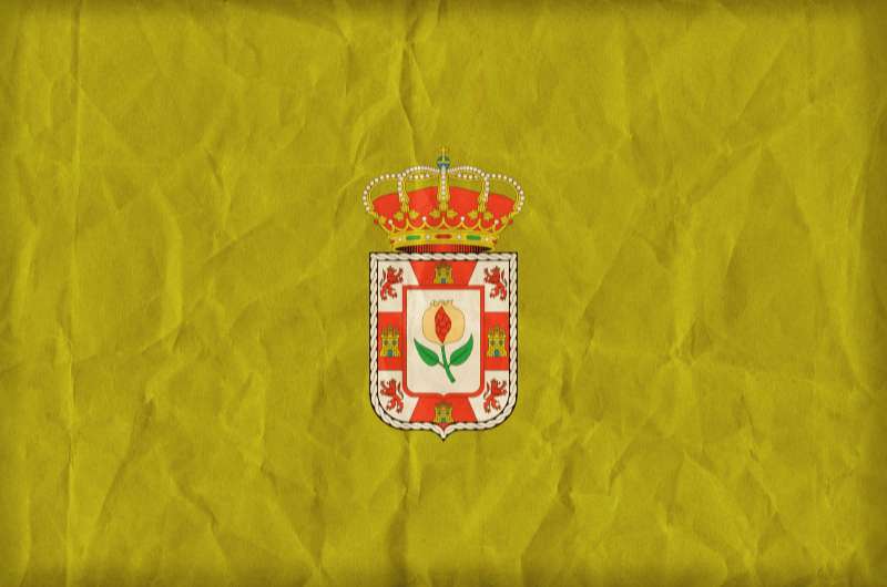 The flag of Granada, Spain