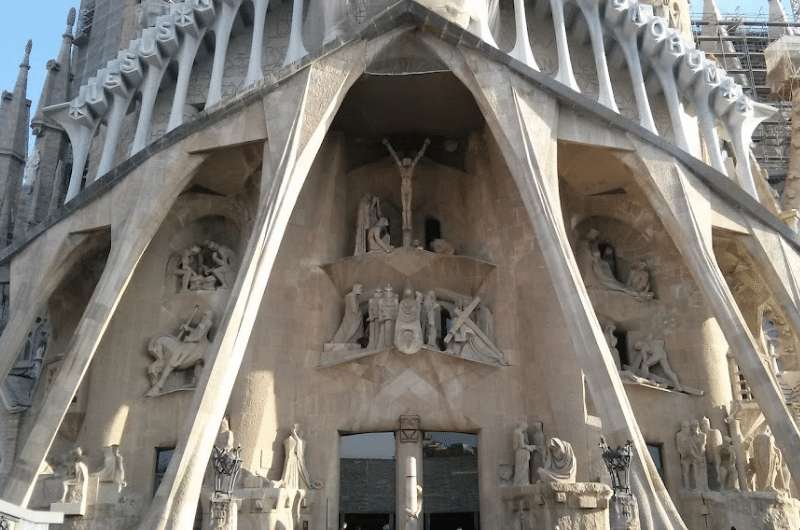 Detail of Sagrada Familia in Barcelona