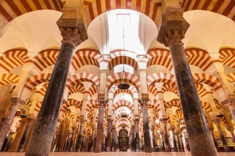 The mosque part of the Mosque Cathedral in Cordoba