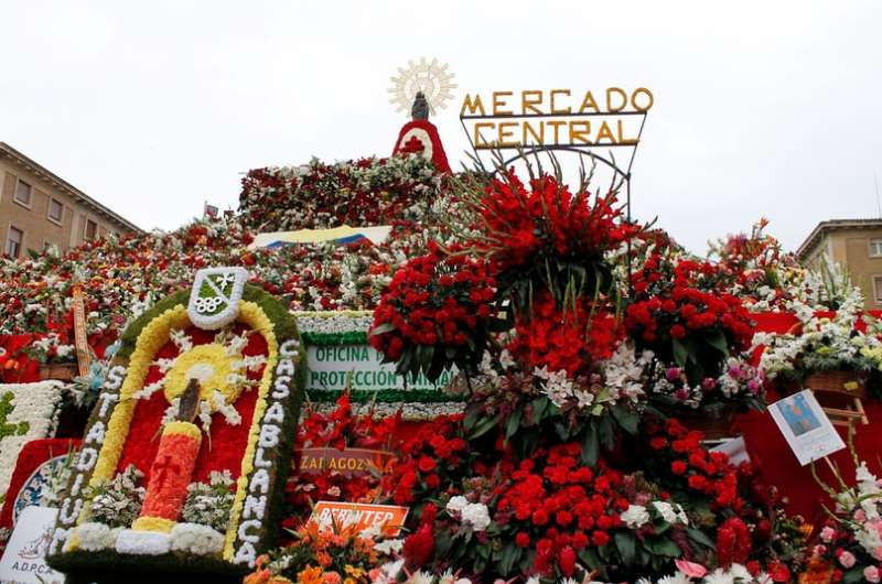 Traditional Fiestas del Pilar in Zaragoza, Spain