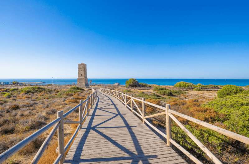 Artola Beach near Malaga in Spain