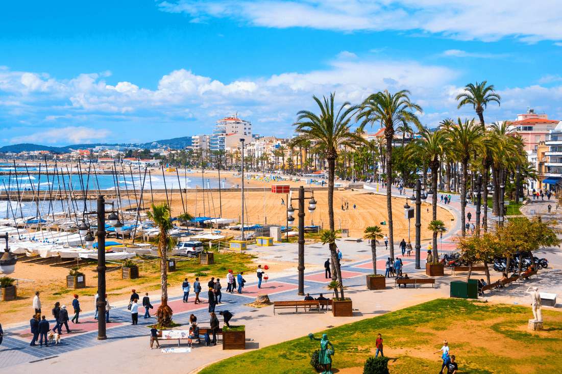 Sitges town has one of the best beaches in Spain