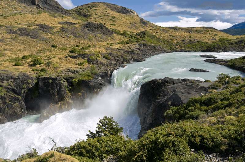 Salto Grande Waterfall, Torres del Paine, Itinerary, Chile
