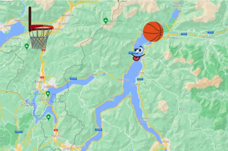 Lago di Como, Lombardy, Italy, Map