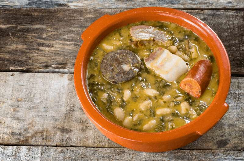 Traditional food of Cantabria: mountain stew