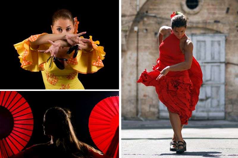 Flamenco dancer in a cave in Spain