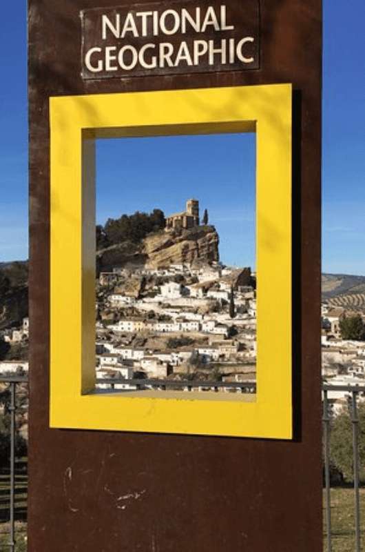 National Geographic viewpoint in Montefrío, Granada, Spain