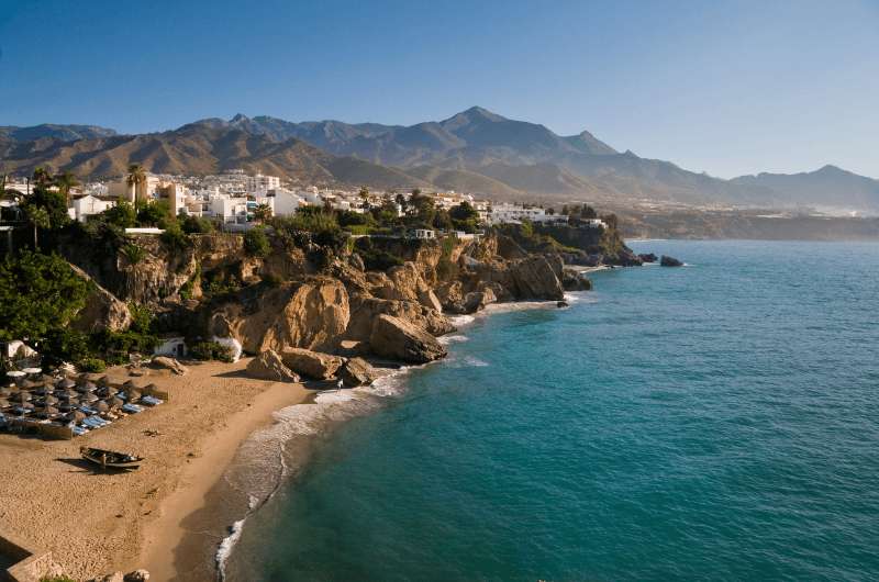 The coast around Nerja