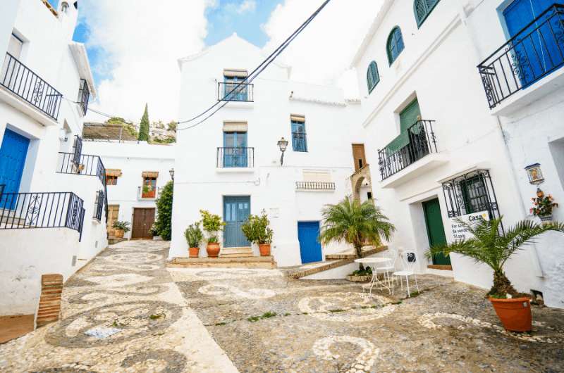 Whitewashed houses of Frigiliana village above Nerja