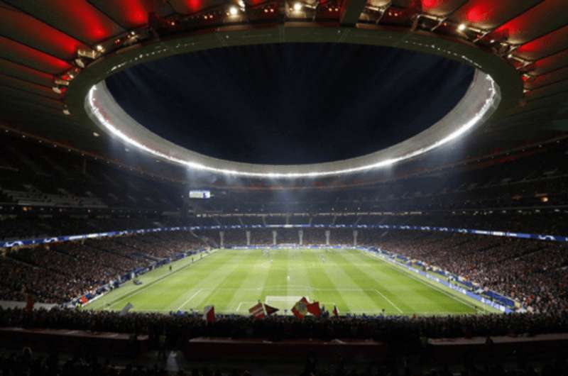 Atletico Madrid’s football stadium Wanda Metropolitano