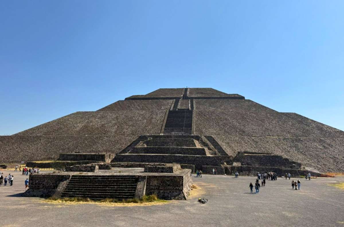 The Pyramid of the Sun at Teotihuacan near Mexico City, Mexico 