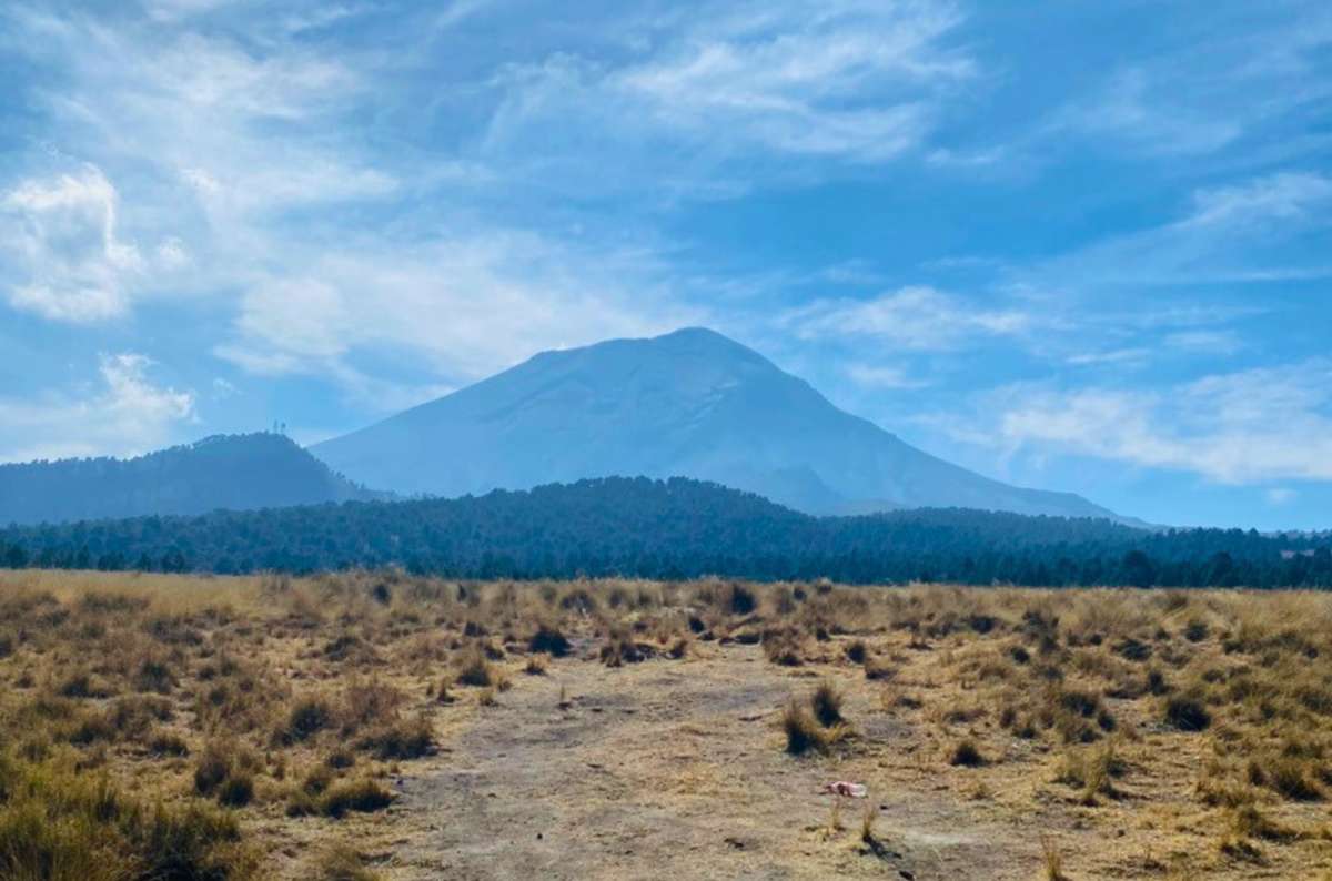 View of Popocatépetl volcano from Izta-Popo National Park, Mexico, photo by Next Level of Travel