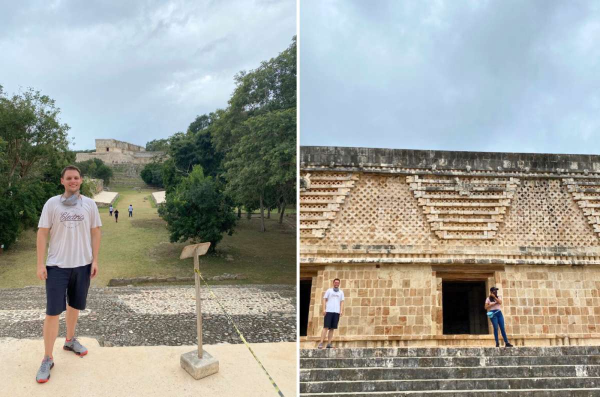 Visitors at ancient Maya ruins in Uxmal, Yucatán, Mexico, photo by Next Level of Travel