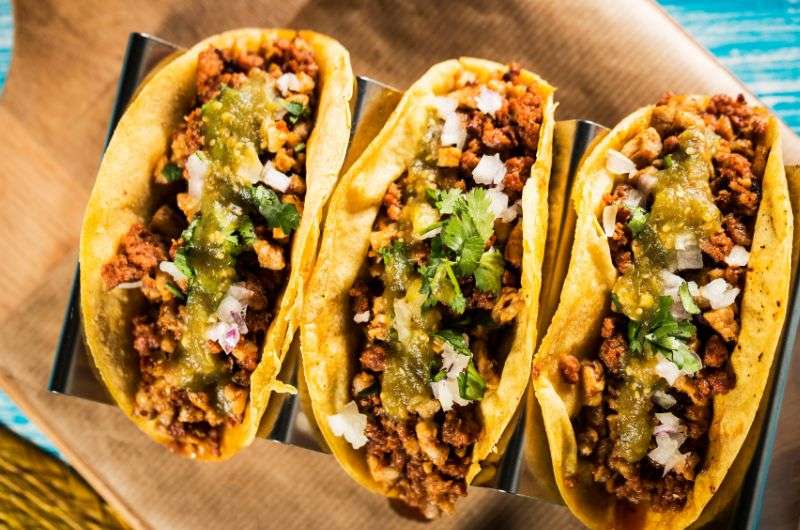 Mexican food, tacos and tortillas