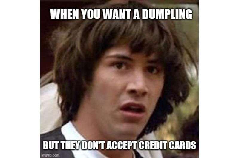 Meme about dumplings