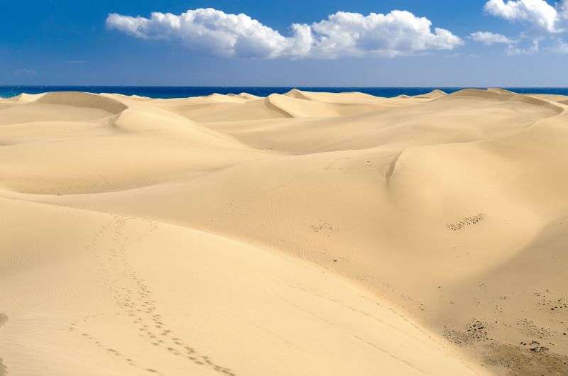 Sand dunes in Paracas, Peru