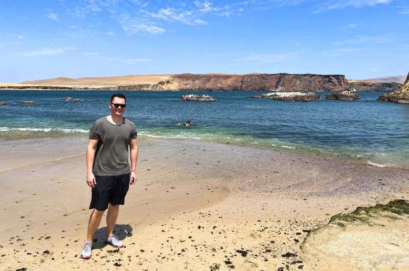 Sand dunes in Paracas, Peru