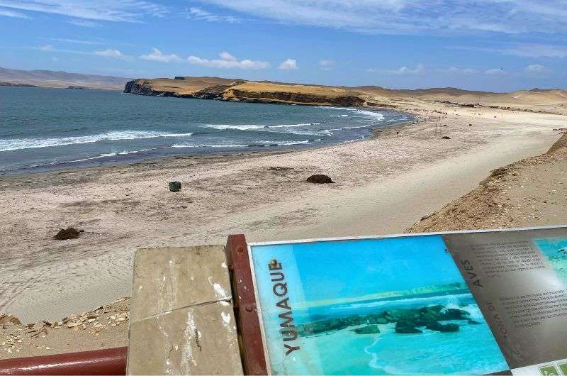 Yumaque beach in Paracas National Reserve, Peru, photo by Next Level of Travel