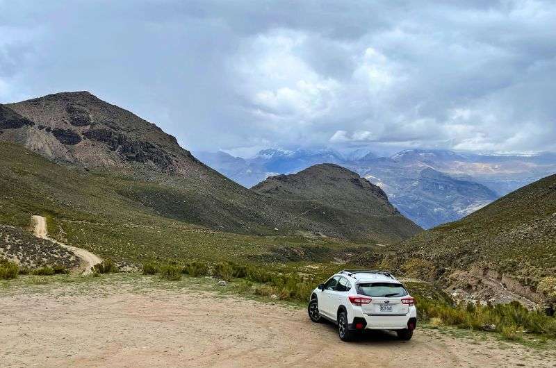Driving a car near Arequipa in Peru, photo by Next Level of Travel