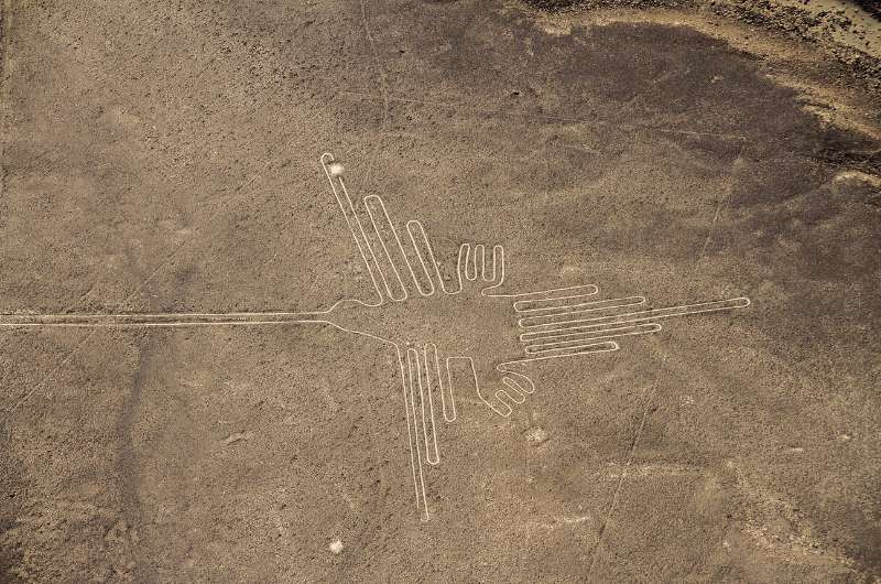 Aerial view of the Nazca Lines in Peru