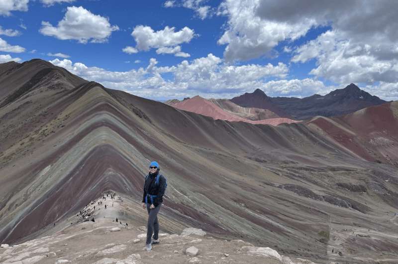 At Rainbow Mountain in Peru