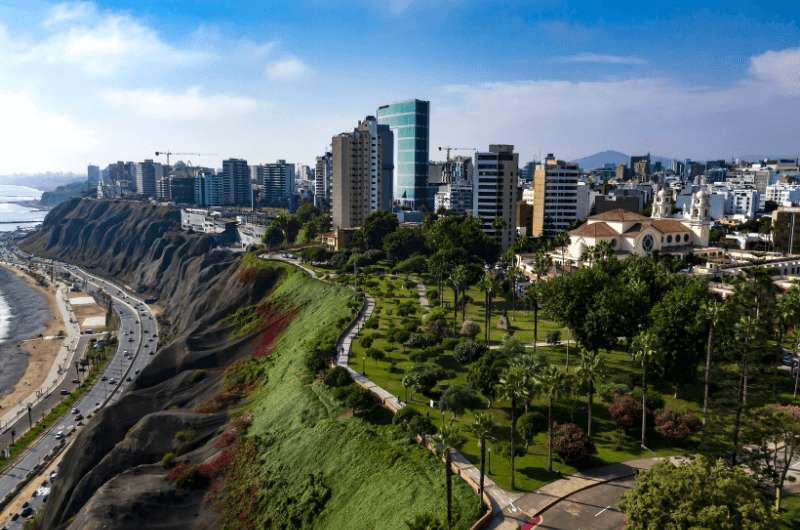 The Miraflores neighborhood of Lima, top place to visit in Peru
