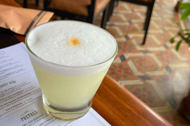 Pisco Sourd, peruvian food and drinks, photo by Next Level of Travel