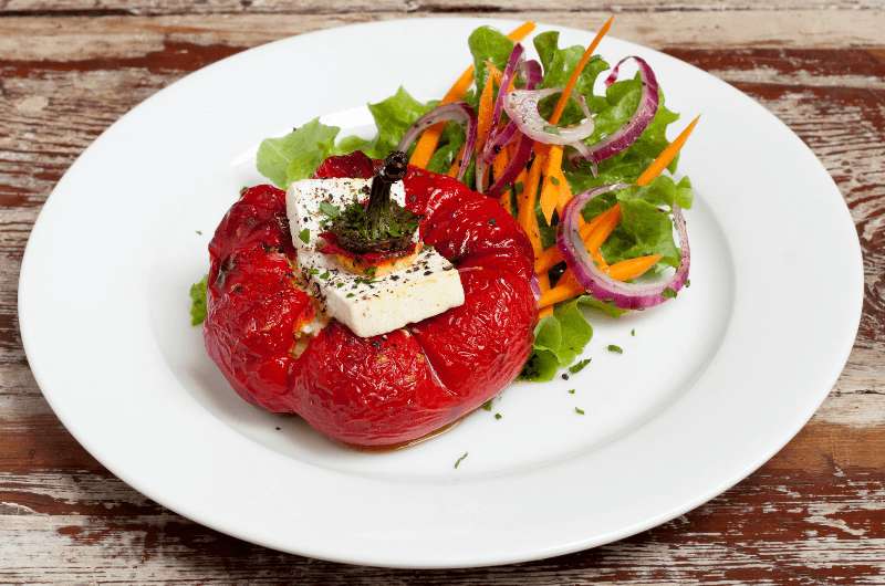 Rocoto relleno, traditional dish of Peru