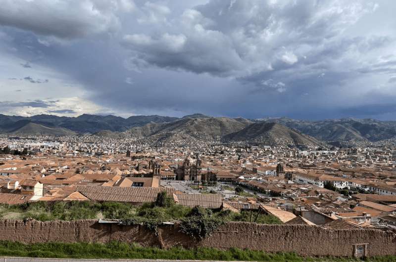 San Cristobal Church viewpoint in Cusco Peru