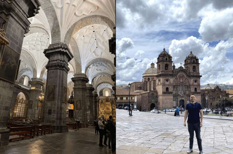 The Cusco Cathedral interior, landmarks in Cusco