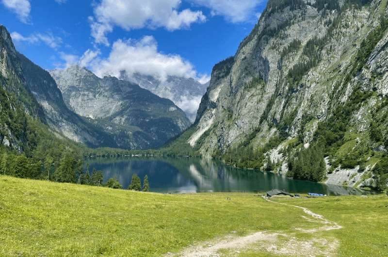 Lake Obersee in Germany Berchtesgaden