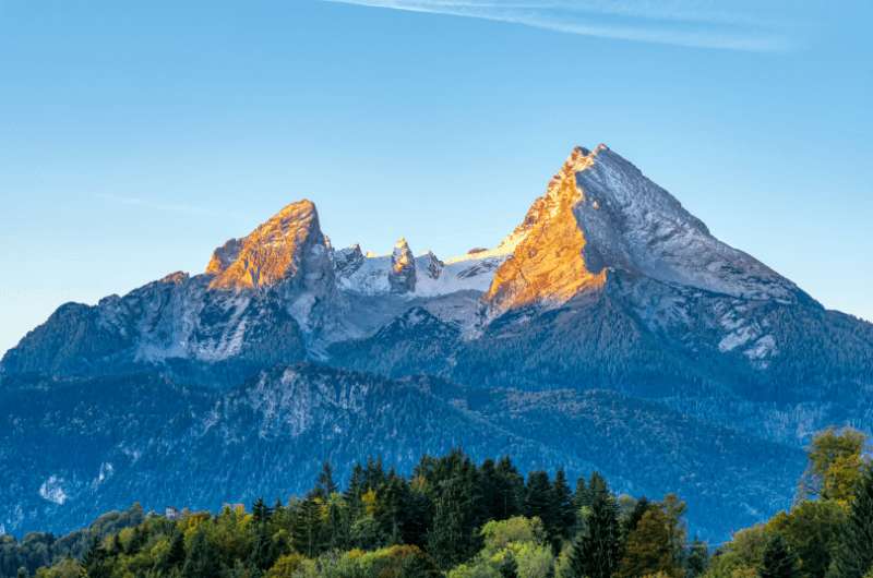 Watzmann Peak in the Berchtesgaden National Park