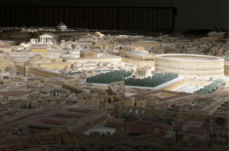 A model of Rome at the Art & History Museum in Brussels 