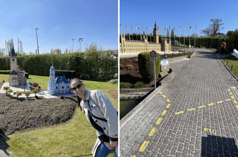 Exploring the miniature architecture at Mini-Europe in Brussels