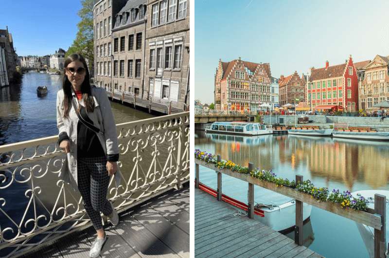 Photos by the river in Ghent, Belgium
